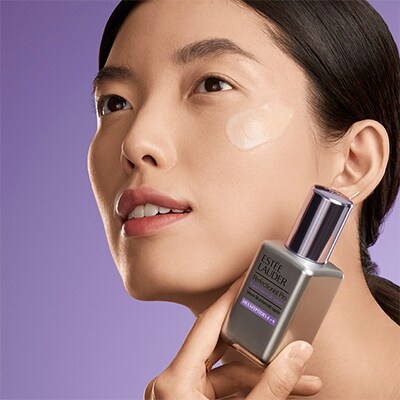 photo of model with perfectionist pro firm + lift serum